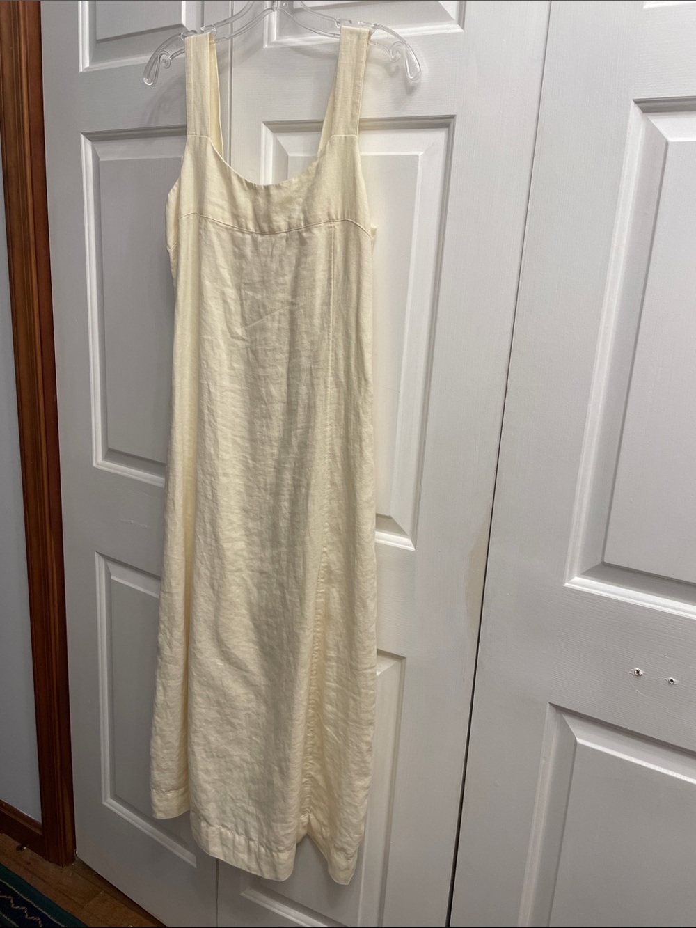 J. Jill Cream Linen Maxi Dress